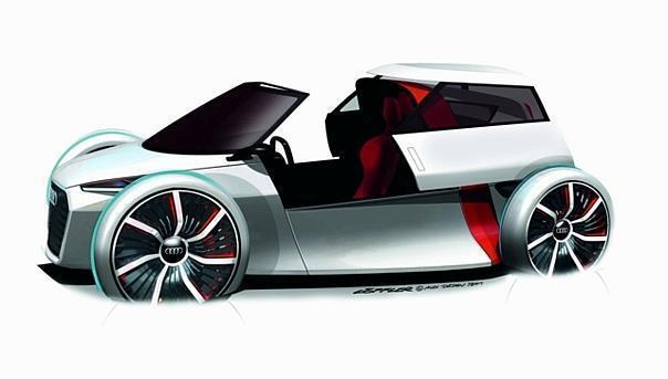 Ein bißchen moderner Kabinenroller: Das Audi urban concept. Foto: Audi/Auto-Reporter.NET